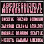 Soccer Neon Sublimation Shape Black Geometric Jersey Sports Custom Uniform Pink-White