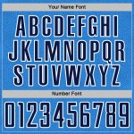 Powder Sports Custom Shape Uniform Soccer Sublimation Geometric Jersey Blue Navy-White