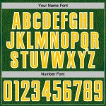 Jersey Sublimation Shape Uniform Custom Green Geometric Soccer Yellow-White Sports