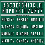 Jersey Shape Sublimation Uniform Green Geometric Soccer Kelly White-Black Custom Sports