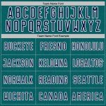 Custom Geometric Teal Jersey Navy-White Soccer Sports Shape Sublimation Uniform