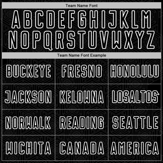 White Sports Jersey Uniform Sublimation Soccer Shape Custom Geometric Black