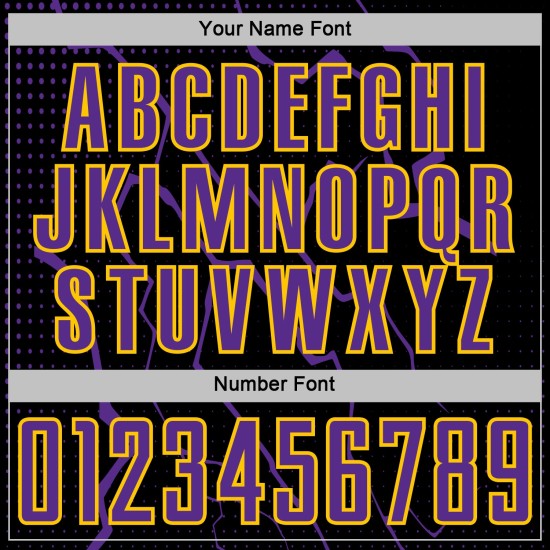Soccer Purple-Yellow Jersey Uniform Lightning Black Sublimation Custom Sports