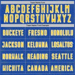 Soccer Jersey Geometric Uniform Shape Sublimation Sports Blue Thunder Yellow-White Custom